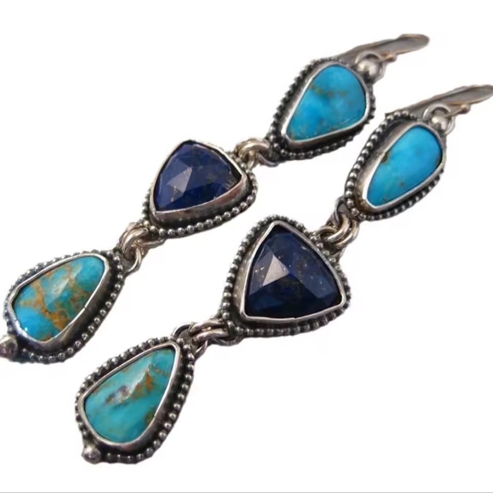 Natural Stones Drop Earrings - Picture 4 of 5